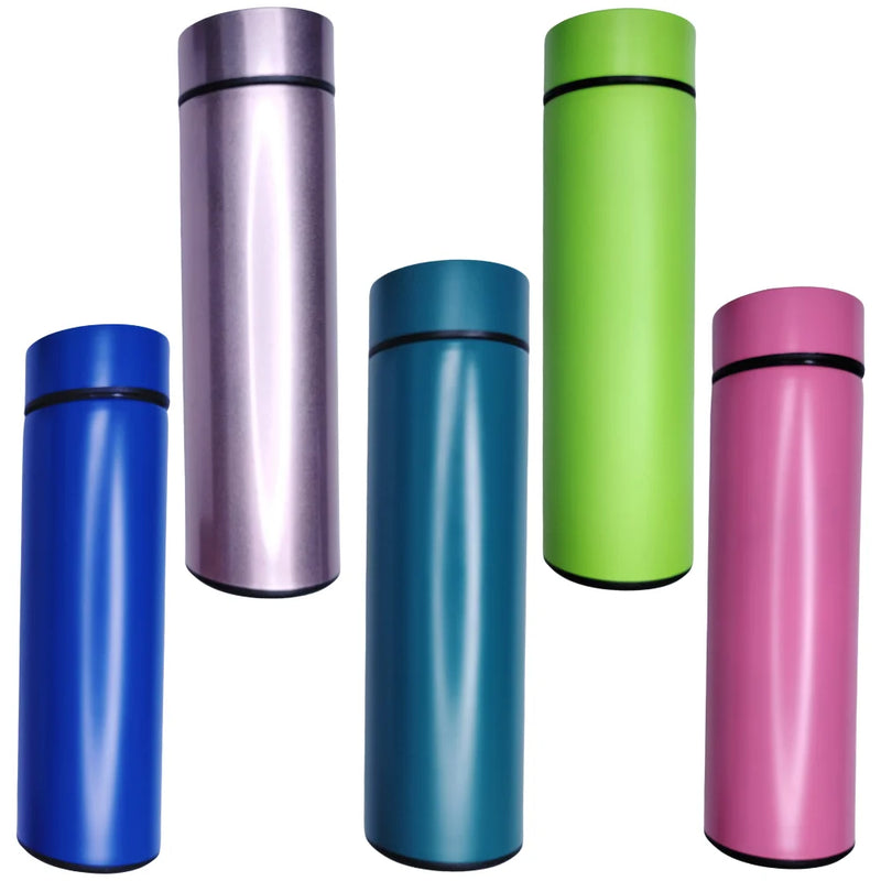 Garrafa Térmica Inox, Sensor de Temperatura Digital Inteligente Led para bebida quente e fria