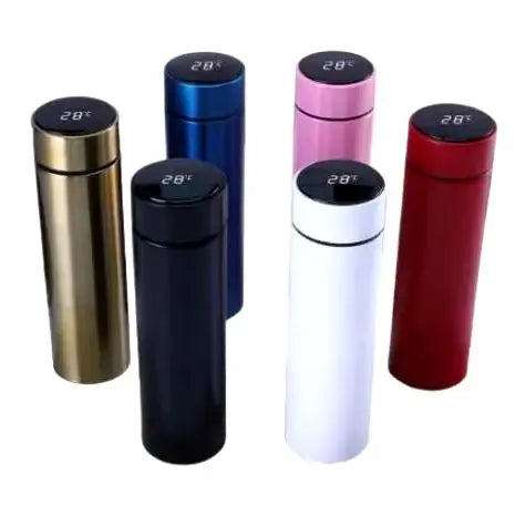 Garrafa Térmica Inox, Sensor de Temperatura Digital Inteligente Led para bebida quente e fria