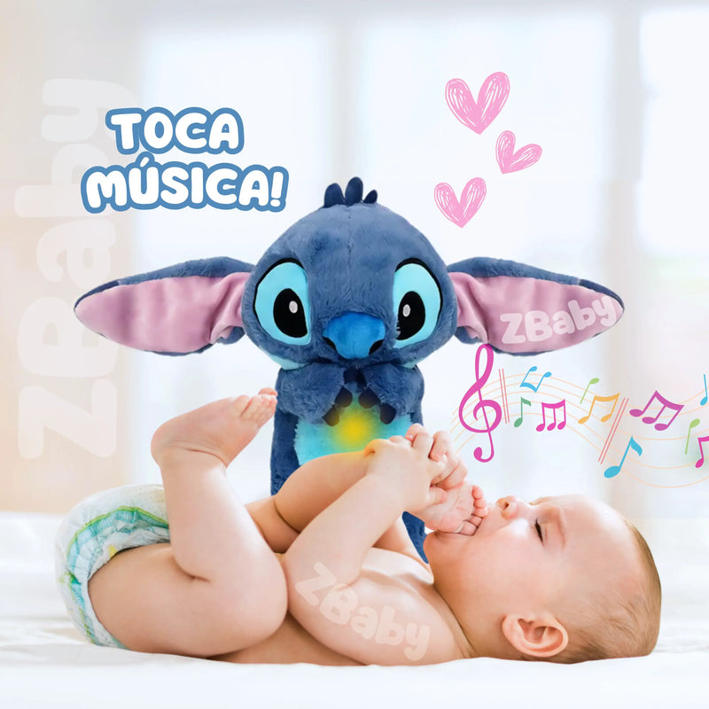 Stitch de Pelúcia que Respira e Acalma a Ansiedade para Dormir