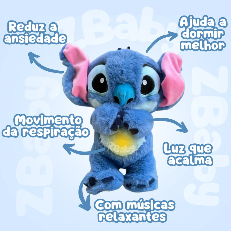 Stitch de Pelúcia que Respira e Acalma a Ansiedade para Dormir